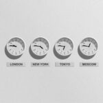 orologi con diversi fusi orari