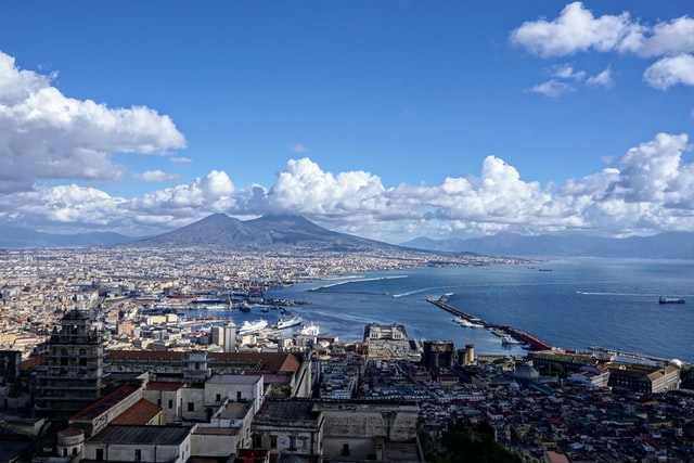 view of the gulf of naples